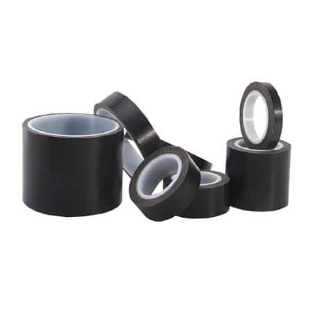 Black PTFE Fiberglass Cloth Tape