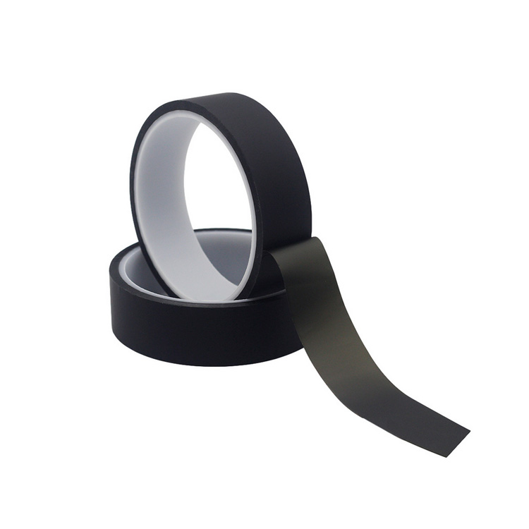 Silicone Black PI Kaptone Black Matte Black Polyimide Film Tape For PCB, SMT, 3D Printing Masking