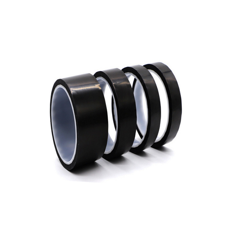 ESD Black PI Kaptone Black Antistatic Matte Black Polyimide Film Tape For Speaker Voice Coil