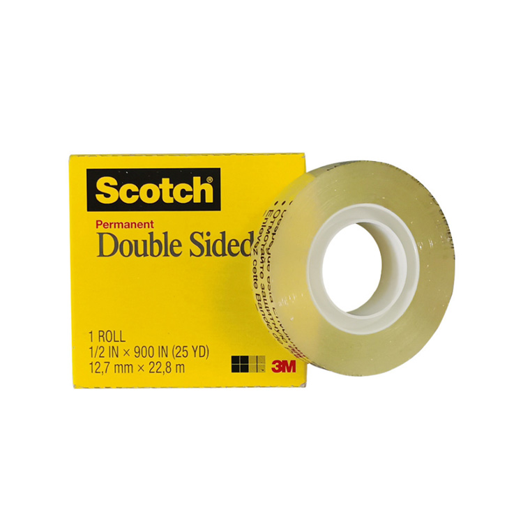 3M 665 Double Sided Tape 1/2″ x 900″ Transparent UPVC Film adhesive tape