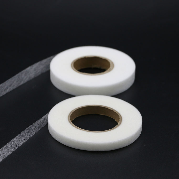 Double side PES hot melt adhesive web film mesh film for Fabric