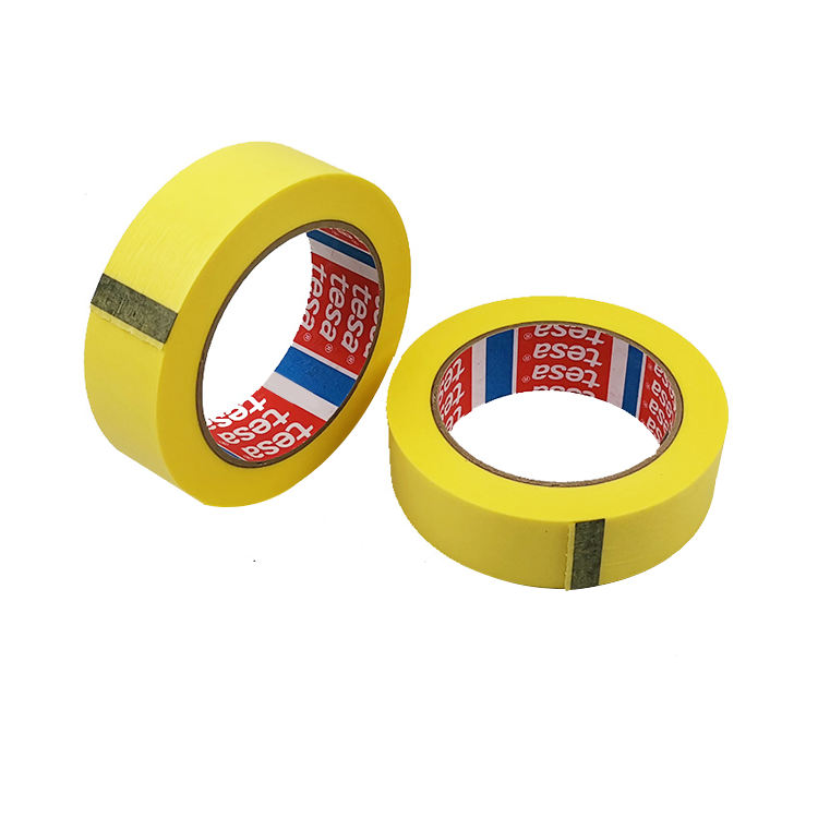 Tesa 4334 Yellow Flat Paper Fine Line Auto Paint Masking Tape